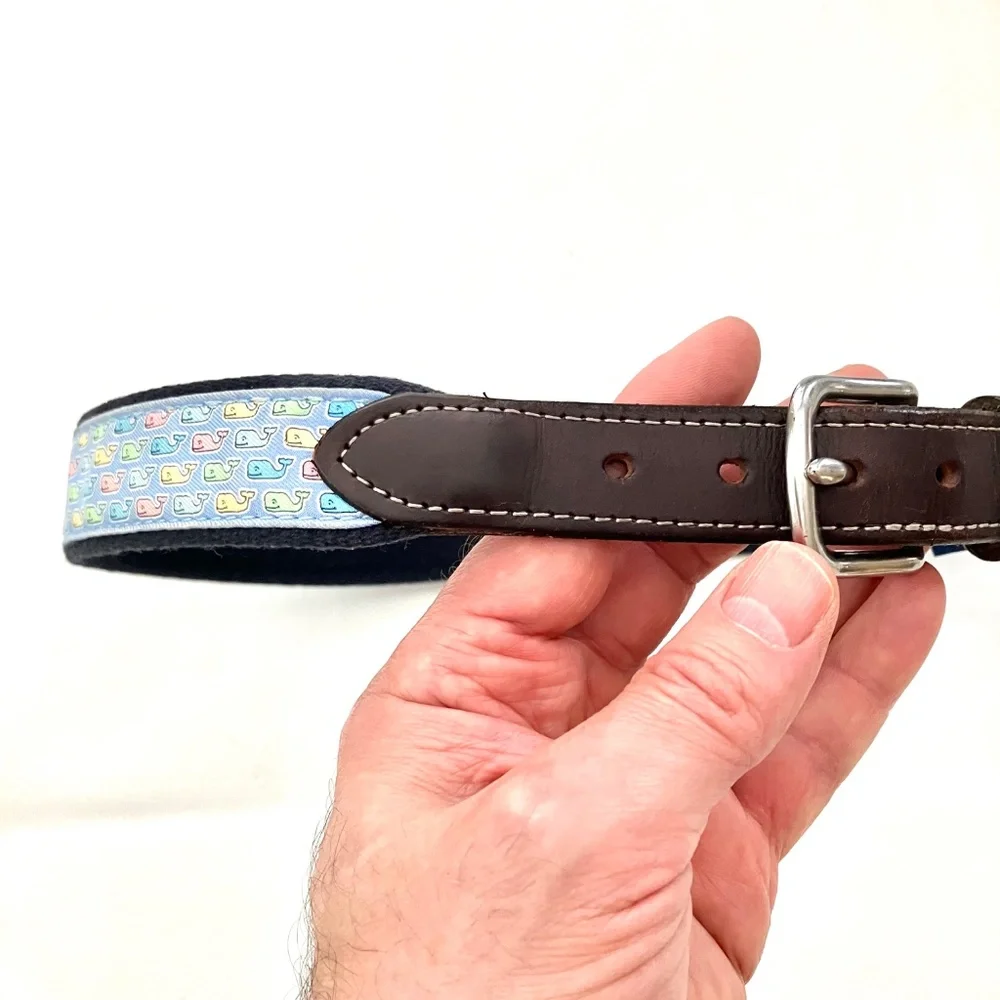 Vineyard Vines Bungee Belt Pastel Whale SIZE 28 Boys' Classic Whale Canvas Belt